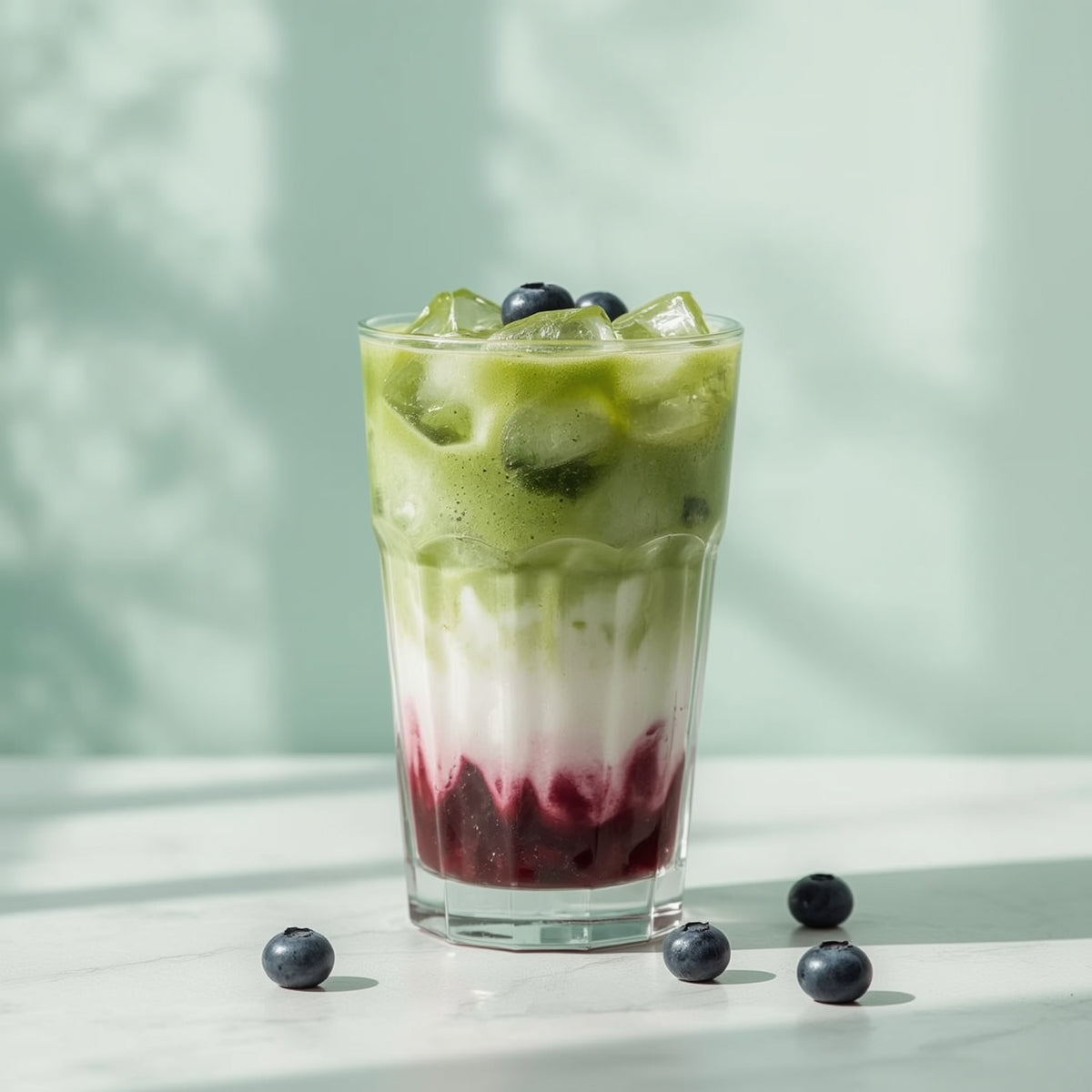 Borůvkové Matcha Latte 💜